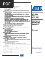 At91sam7se512 Datasheet