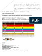 Tabela de Cores Resistores