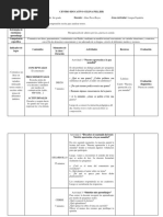 Planificación Diaria EL COMENTARIO 6TO