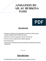 Organisation Du Travail Au Burkina Faso