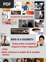 Celebrities in Advertising: Group 1