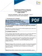 Guía de Actividades y Rúbrica de Evaluación - Unidad 3 - Tarea 3 - Fundamentos de La Inducción Electromagnética