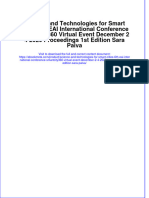 Science and Technologies For Smart Cities 6Th Eai International Conference Smartcity360 Virtual Event December 2 4 2020 Proceedings 1St Edition Sara Paiva Online Ebook Texxtbook Full Chapter PDF