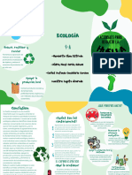 Tríptico Cambio Climático Orgánico Verde