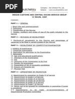 Indian Customs and Central Excise Service Group 'A' Rules, 1987