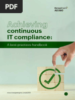 Continuous It Compliance Best Practices Guide