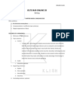 (Klish) IELTS BUD - Body Paragraphs (Notes)