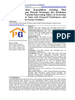 Structure On Firm Value With Financial Performance and Debt Policy As Intervening Variables)