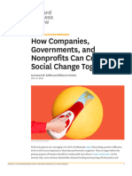 How Companies, Governments, and Nonprofits Can Create Social Change Together