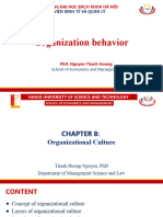 OB - Chap 8 - Organizational Culture - Student