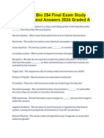 Hondros Bio 254 Final Exam Study Questions and Answers 2024 Graded A