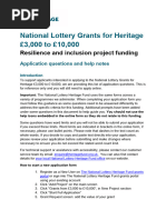 Application Questions and Guidance - National Lottery Grants For Heritage 3,00