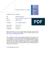 Acoustic Full Waveform Inversion With Elastic Wave Equation Forward Modeling