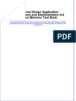 Full Database Design Application Development and Administration 3Rd Edition Mannino Test Bank Online PDF All Chapter