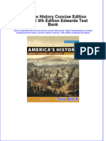 Full Americas History Concise Edition Volume 1 9Th Edition Edwards Test Bank Online PDF All Chapter