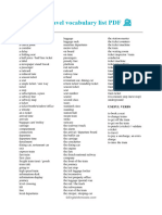 Train Travel Vocabulary List