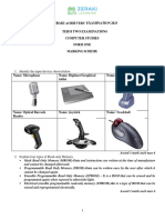 Computer - Marking Scheme