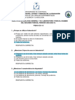 Reactivos para El Examen Del 2do Parcial Periodo 2023 2024 Ci de Biologia y Lab.i, 1-5 Sin Res