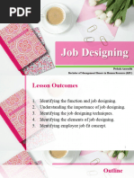 Job Designing & Job Analysis - Lesson 02