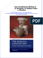 The Athenian Constitution Written in The School of Aristotle 1St Edition Peter J Rhodes Online Ebook Texxtbook Full Chapter PDF