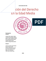 Evolución Del Derecho en La Edad Media