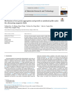 Mechanism of Iron Grains Aggregation and Growth in Metalized Pellet Under