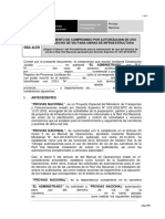 Compromiso Por Autorizacion de Uso de Derecho de Via para Obras de Infraestructura