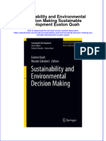 Ebook Sustainability and Environmental Decision Making Sustainable Development Euston Quah Online PDF All Chapter