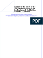 An Introduction To The Study of The Pentateuch An Introduction To The Study of The Pentateuch 2nd Edition Bradford A. Anderson