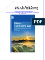 Ebook Taiwan A Light in The East A Personal and Analytical Taiwan Study Pendery Online PDF All Chapter