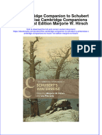 The Cambridge Companion To Schubert S Winterreise Cambridge Companions To Music 1St Edition Marjorie W Hirsch Online Ebook Texxtbook Full Chapter PDF