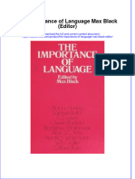 The Importance of Language Max Black Editor Online Ebook Texxtbook Full Chapter PDF