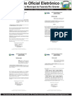 Diario Oficial Eletrônico de Fazenda Rio Grande - Edição #87 de 15-05-2024