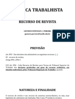 Prática Trabalhista - Atividade 6 - Recurso de Revista