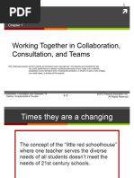 Working Togther in Colaboration, Consultation and