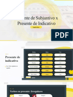 Novo Presente de Indicativo X Presente Subjuntivo