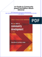 The Short Guide To Community Development 3Rd Edition Alison Gilchrist Online Ebook Texxtbook Full Chapter PDF