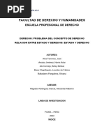 Grupo 01 Informe Academico - Problema de Concepto de Derecho - Relacion de Derecho y Estado