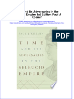 Time and Its Adversaries in The Seleucid Empire 1St Edition Paul J Kosmin Online Ebook Texxtbook Full Chapter PDF