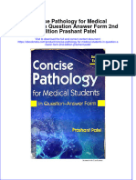 Full Ebook of Concise Pathology For Medical Students in Question Answer Form 2Nd Edition Prashant Patel Online PDF All Chapter