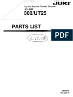 MF-7800 Ut25 Parts List