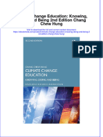 Full Ebook of Climate Change Education Knowing Doing and Being 2Nd Edition Chang Chew Hung Online PDF All Chapter