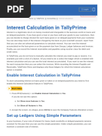 Interest Calculation Tally