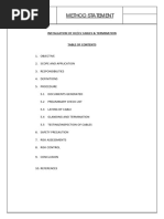 METHOD STATEMENT - Installation of HV-LVCables