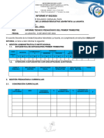 Informe Técnico Pedagogico Primer Trimestre - 2024