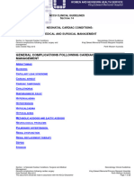 General Complications Following Cardiac Surgery and Management