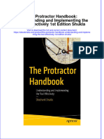 The Protractor Handbook Understanding and Implementing The Tool Effectively 1St Edition Shukla Online Ebook Texxtbook Full Chapter PDF