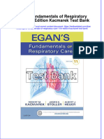 Full Egans Fundamentals of Respiratory Care 11Th Edition Kacmarek Test Bank Online PDF All Chapter