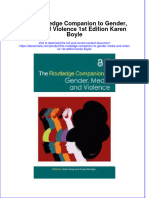 The Routledge Companion To Gender Media and Violence 1St Edition Karen Boyle Online Ebook Texxtbook Full Chapter PDF