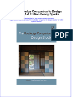 The Routledge Companion To Design Studies 1St Edition Penny Sparke Online Ebook Texxtbook Full Chapter PDF